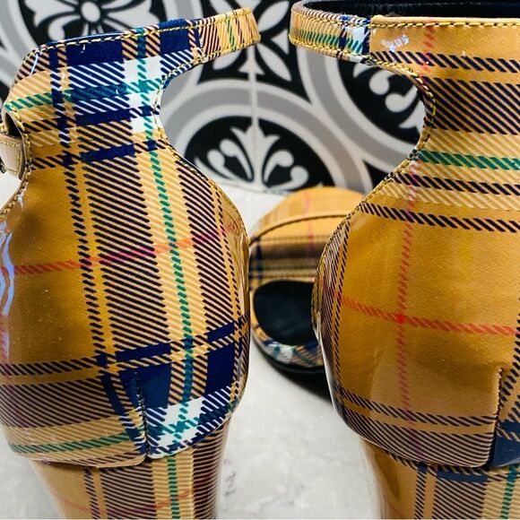 Madden Girl Women's Beella Mustard Plaid 9.5 NEW - Picture 11 of 14